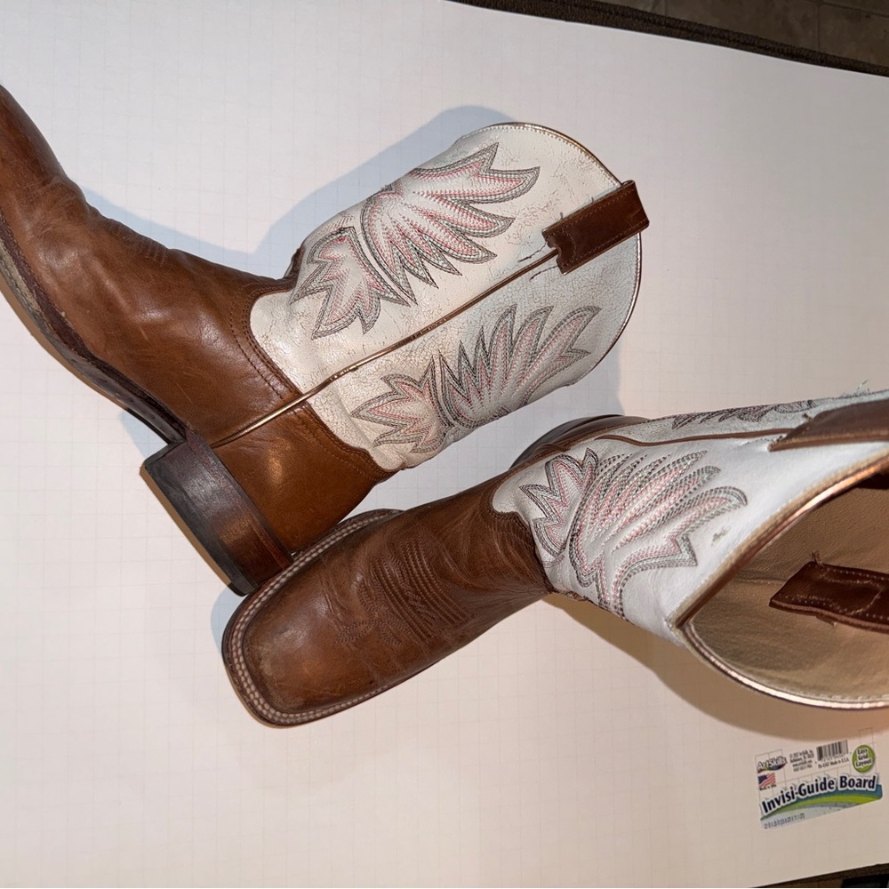 Women’s Brown and White Western Boots
